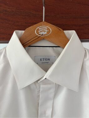 Eton Men's Dress tuxedo Shirt in White